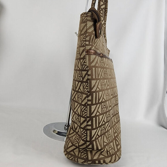 Anne Klein Brown Monogram Computer Case - Picture 3 of 7